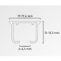 Sznurek Wave 6 cm Biały UNI ( mb ) - 6